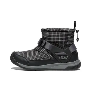 KEEN HOODROMEO WP Durable Cushioning Outdoor Shoes Men's Black Gray Color
