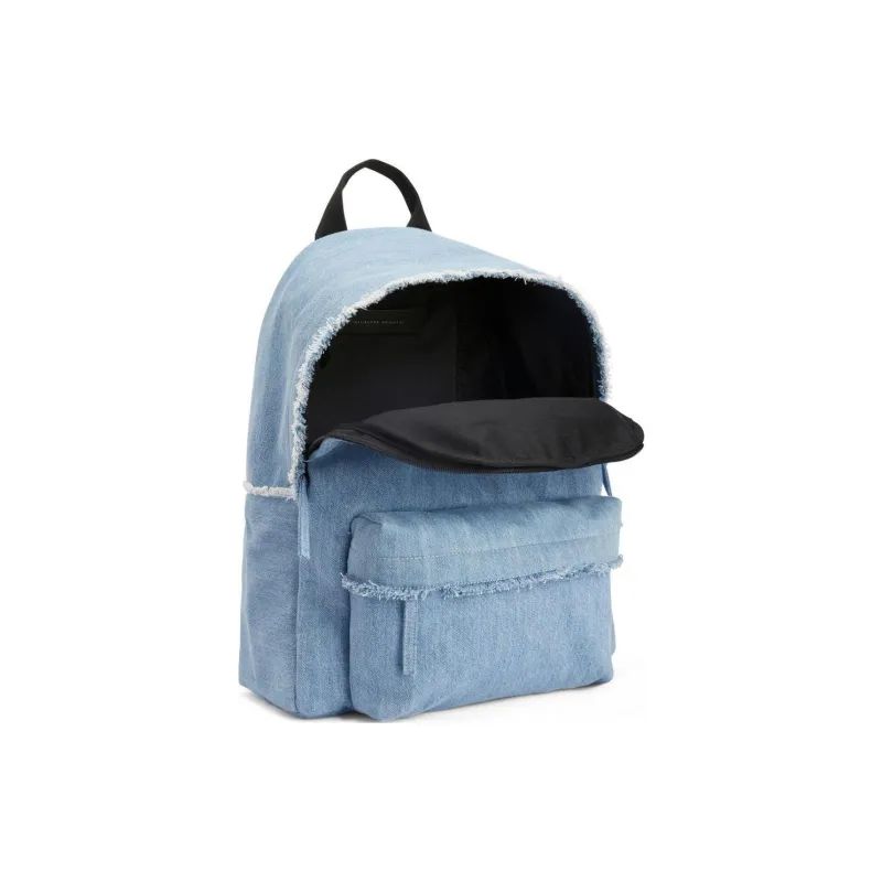 Giuseppe Zanotti Frayed Denim Backpack-2