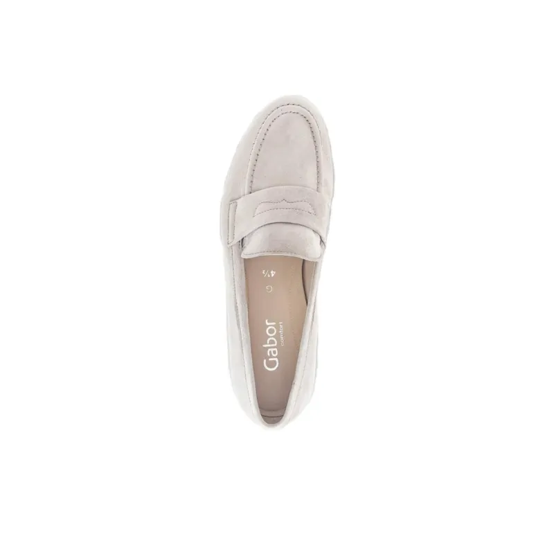 Gabor Comfort Loafers 2cm Women's Greige-3