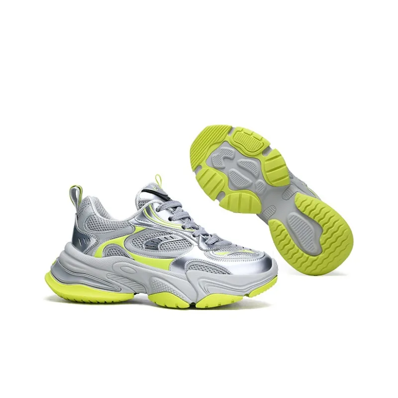 U7 Low-Top Chunky Sneakers Men's Gray Yellow-3