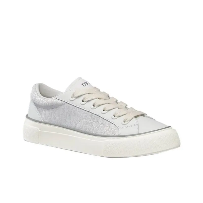 DIOR B33 Sneaker White Smooth Calfskin Oblique Jacquard-2
