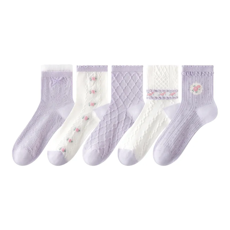 Caramella Mid-Calf Socks Women's 5 Pack-10
