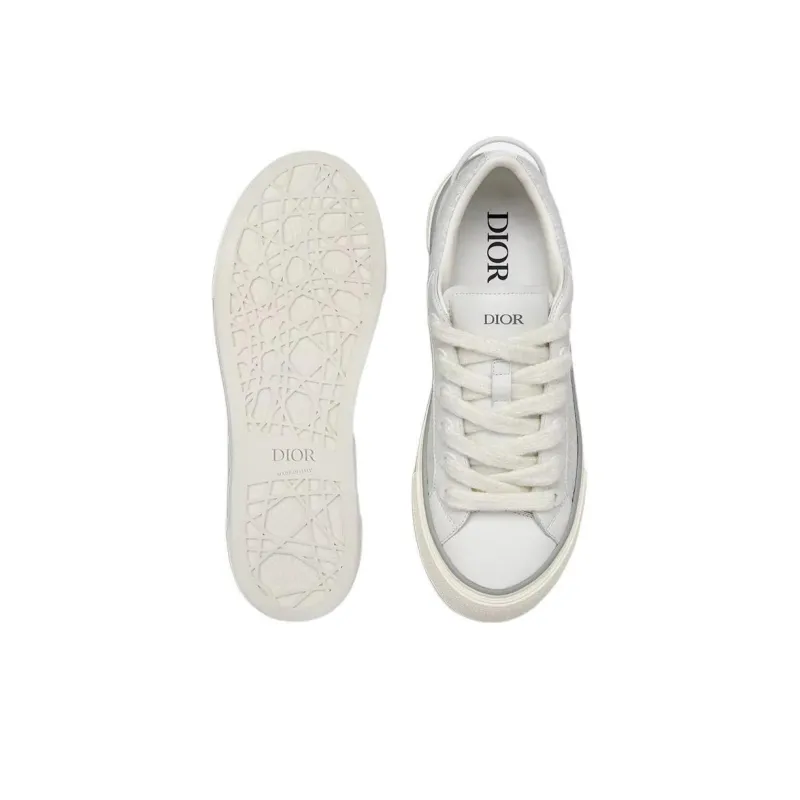 DIOR B33 Sneaker White Smooth Calfskin Oblique Jacquard-4