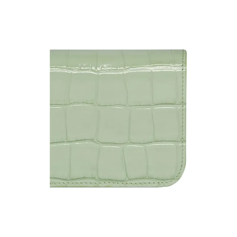 Balenciaga Cash Calfskin Card Holder Coin Purse Women's Light Green-4