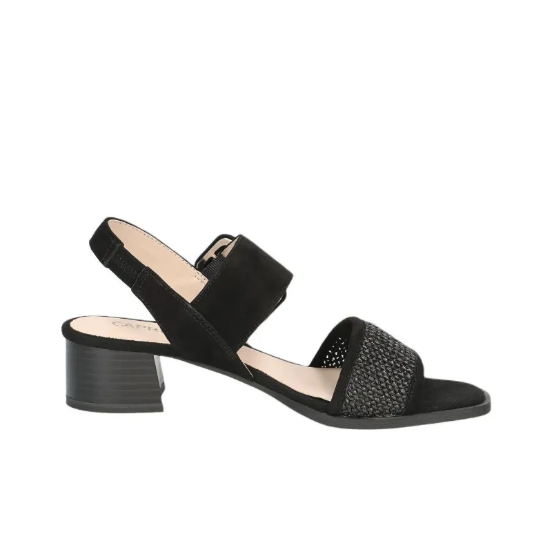 CAPRICE One Strap Sandals 4cm Women's Black-1