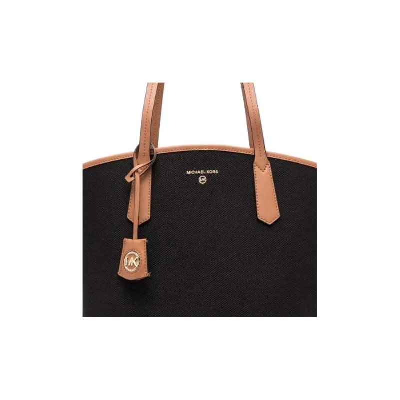 MICHAEL KORS Cotton Tote Bag, Shopping Bag, Handbag, Shoulder Bag Tubas Women's Black-2