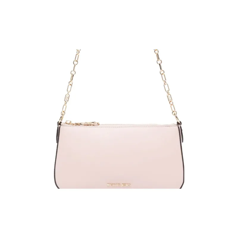 MICHAEL KORS Leather Clutch Bag Over The Shoulder Medium Size Women's Light Pink-2