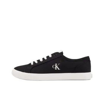 CKJ CALVIN KLEIN JEANS Low Top Canvas Shoes Men's Black