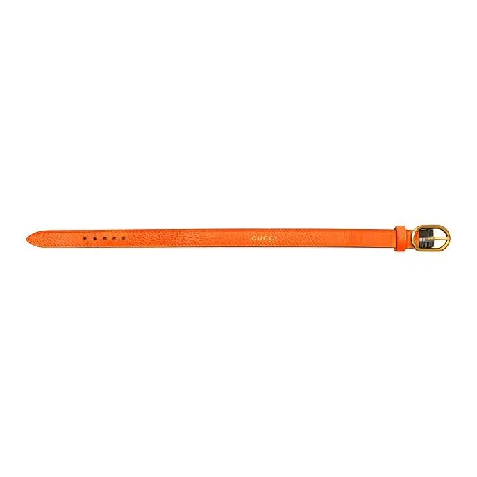 GUCCI Leather Diana Bamboo Bag Shoulder Strap Small Size Women's Orange-1