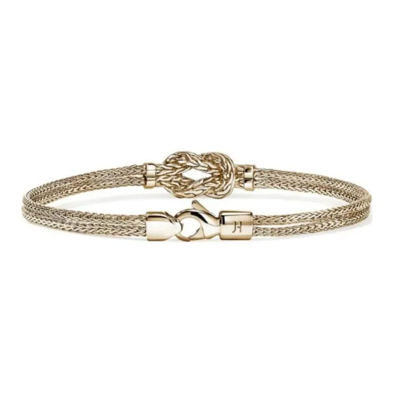 John Hardy 14K Yellow Gold Love Knot Diamonds Bracelet-1