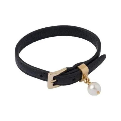 MIU MIU Genuine Leather Bangles Women's Black