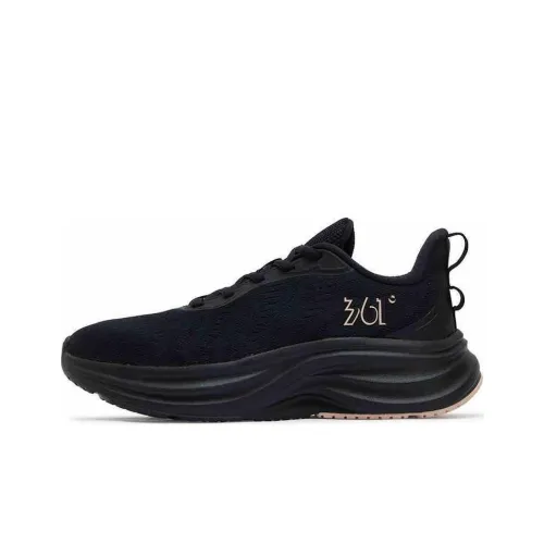 361° Breathable, Slip Resistant, And Abrasion Resistant Low Top Sprint Running Shoes Women's Black Pink