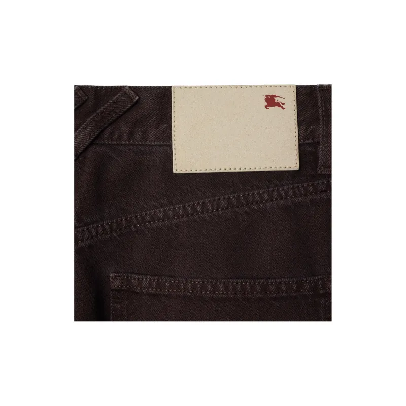 Burberry Checkered trim Straight leg Jeans-4