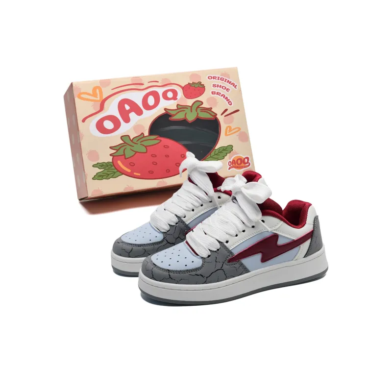 OAOQ Cushioning Height Increasing Abrasion Resistant Lightweight Mat Low Top Casual Shoes Unisex-122