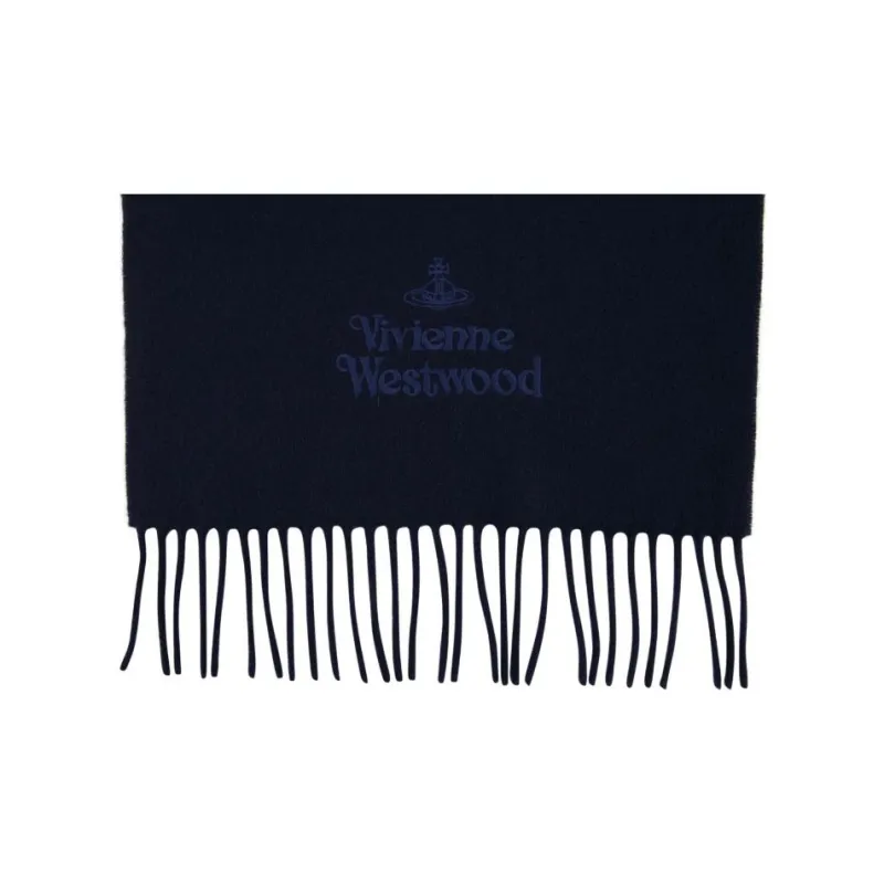 Vivienne Westwood Knit Scarves Women's Blue-3