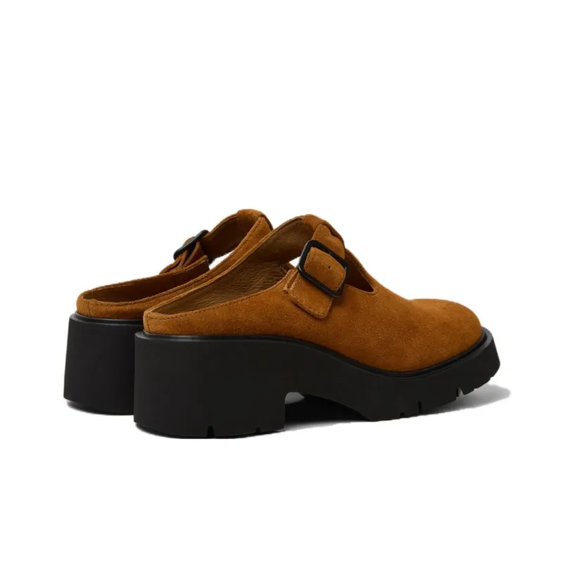 CAMPER Milah Slip-Resistant Wrap-toe Slippers Women's Brown-1