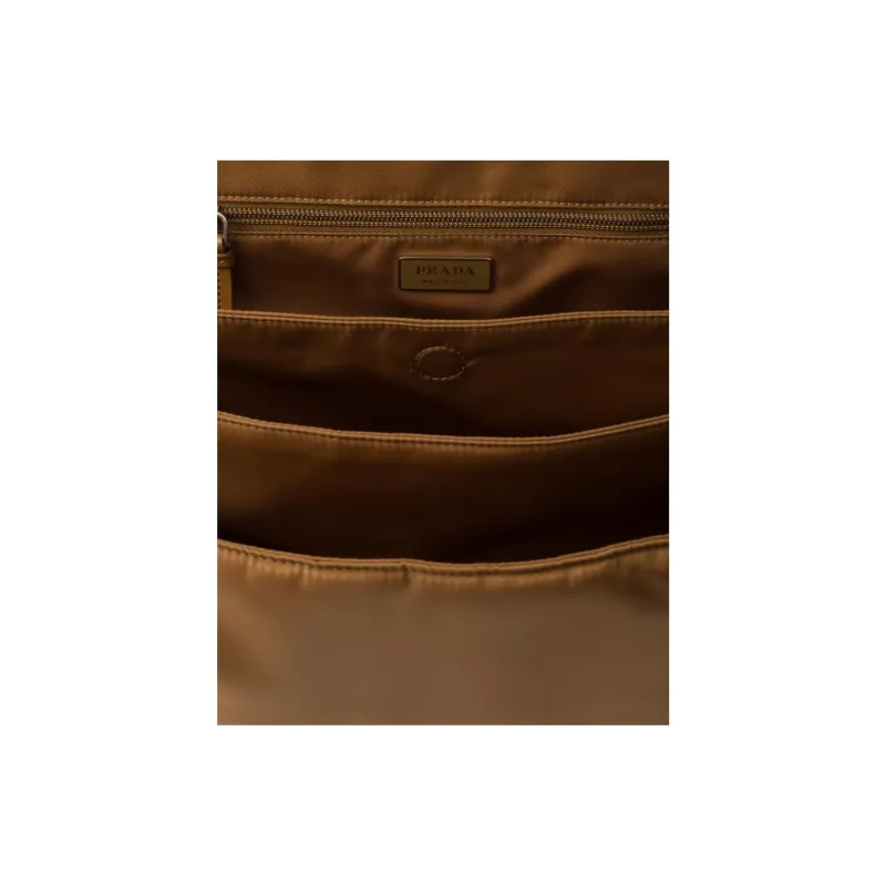 PRADA Re Nylon Polyamide Crossbody Bag, Shoulder Bag Tubas Women's Brown-3