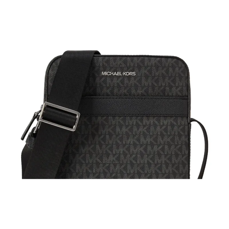 MICHAEL KORS MK Cooper Artificial Leather Shoulder Bag, Crossbody Bag Men's Black-2