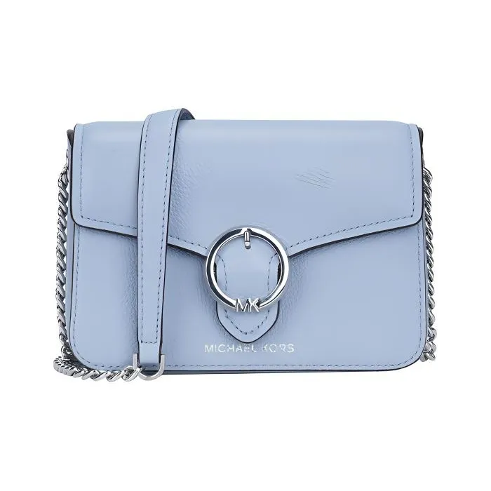 MICHAEL KORS Cow Leather Chain Shoulder Bag Small Size Women's Light Blue-0