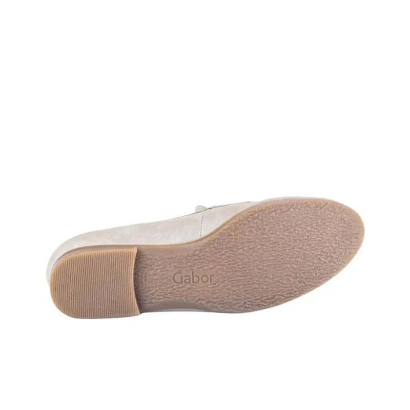 Gabor Comfort Loafers 2cm Women's Greige-5