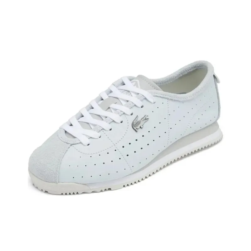 LACOSTE Anti Slip Wear Resistant Low Top Casual Shoes Women's Light Blue-1
