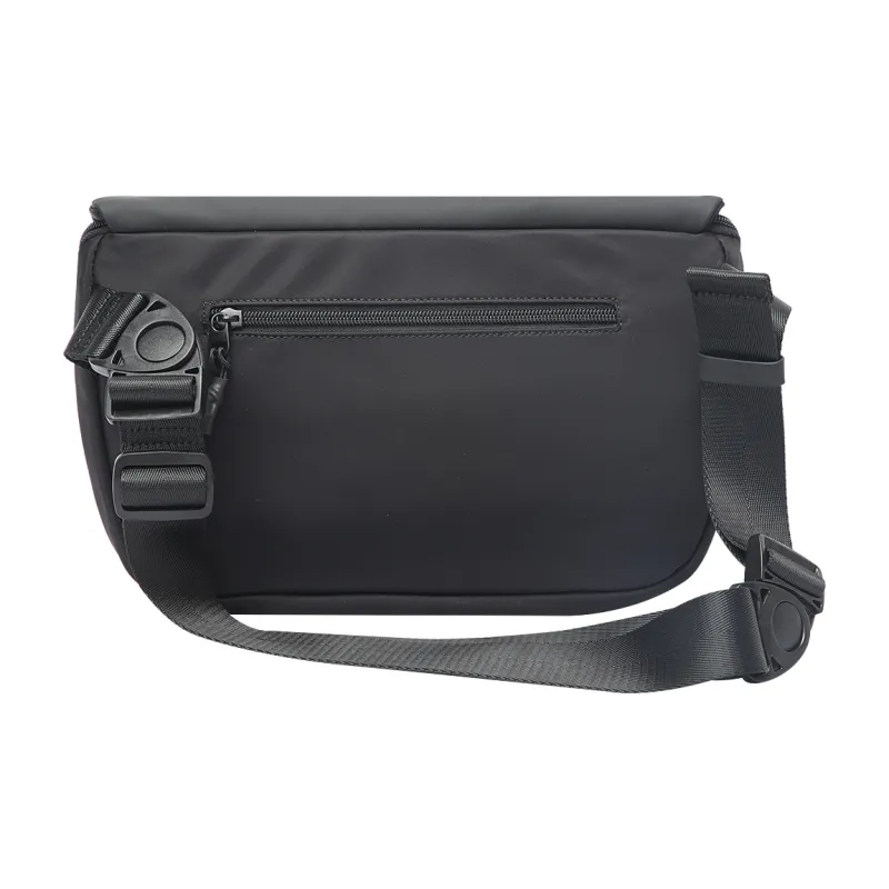BOPAI Fabric Shoulder Bag Crossbody Bag Messenger Bag Regular Unisex Black/Black Gray-2