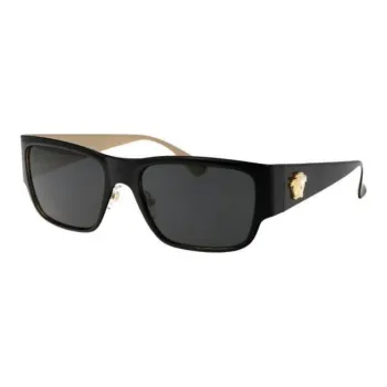 FANSIZHE Metal Square Sunglasses Men's Black