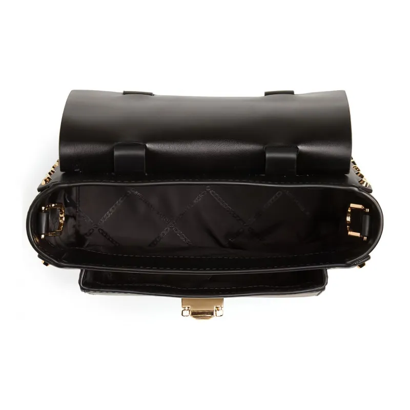 MICHAEL KORS Manhattan Cow Leather Satchel Bag Crossbody Bag Shoulder Bag Small Size Women's Black-4