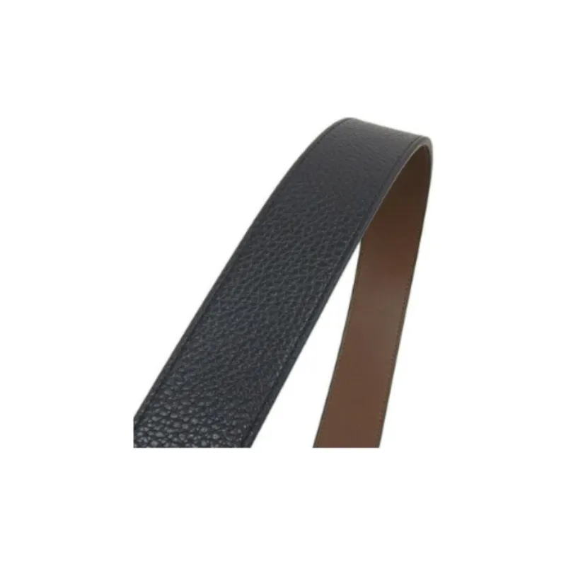 COACH Debossed Signature Leather Reversible Belt Men's Black-2
