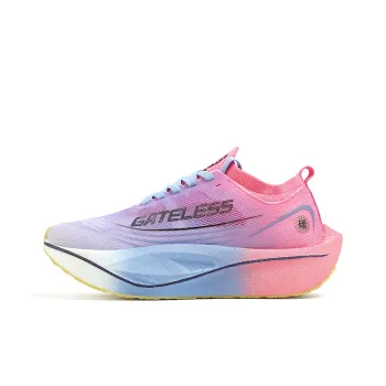 GATELESS Low Top Running Shoes Unisex Fluorescent Cherry Blossom Pink