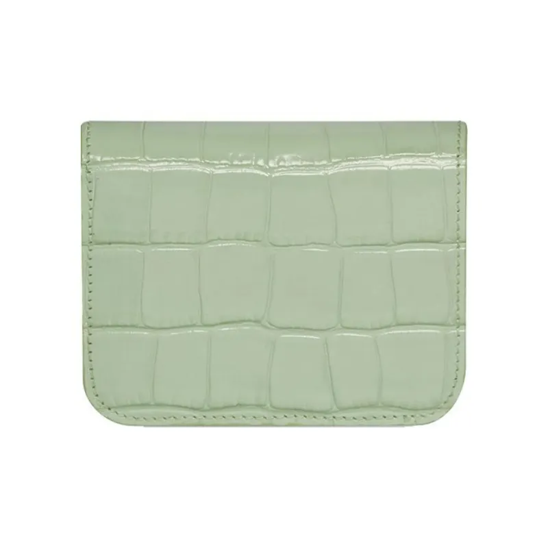 Balenciaga Cash Calfskin Card Holder Coin Purse Women's Light Green-1