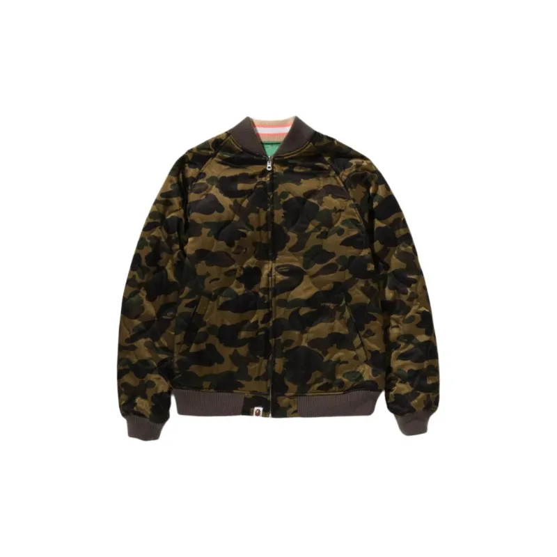 Bape Japanese Peony Embroidery Reversible Souvenir Jacket-2