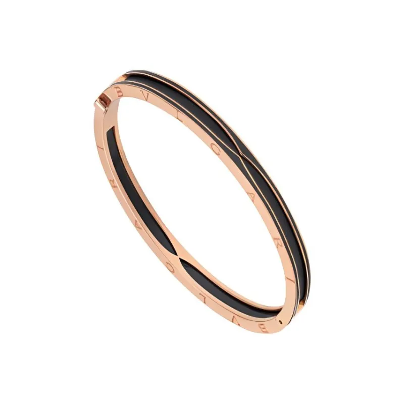 BVLGARI Ceramic Bangles Unisex Rose Gold-1