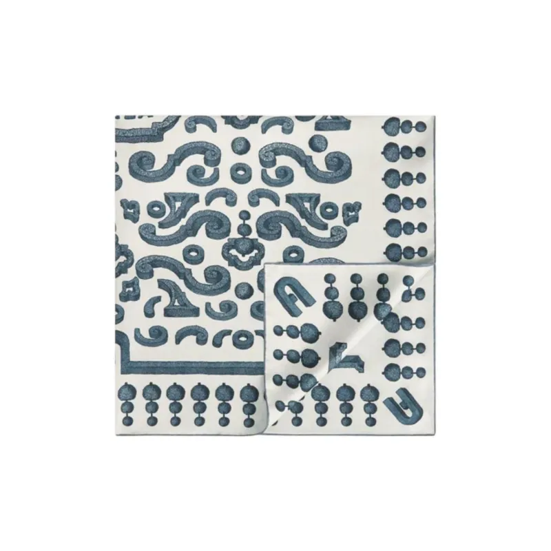Furla Silk Silk Scarves Women's Blue-1