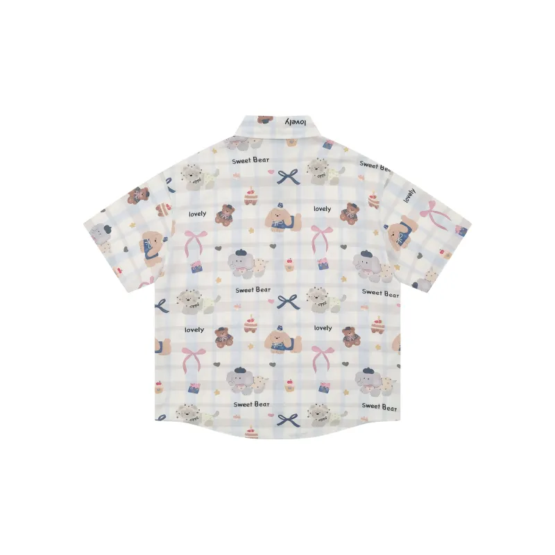BEAR UNION Shirt Unisex Apricot-1