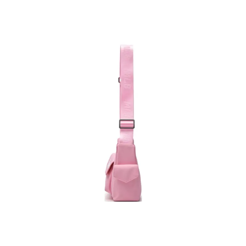 MLB New York Yankees Nylon Hobo Bag Shoulder Bag Women's Pink-2