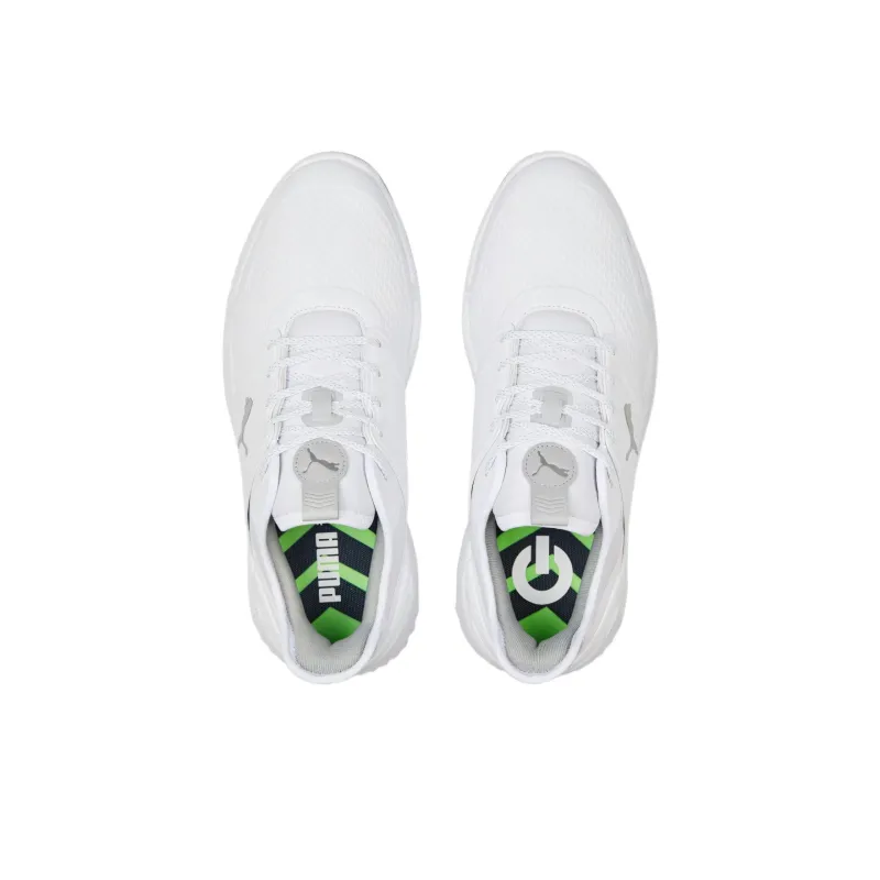 PUMA IGNITE ELEVATE Abrasion Resistant Low Top Golf Shoes Men's White-3