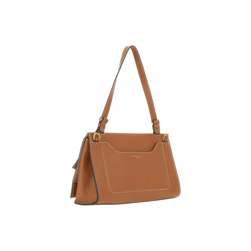 GIANNI CHIARINI Leather Shoulder Bag Women's Brown-1