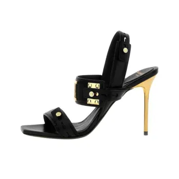 BALMAIN B Buzz Logo Plaque Sandals Women's