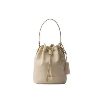 PRADA Re EditionRe Nylon Polyamide Bucket Bag, Shoulder Bag, Crossbody Bag, Handbag Mini Women's Sandy Beige