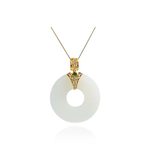 CUIYOUSHIJIA Hetian Jade Pendants White Jade Unisex