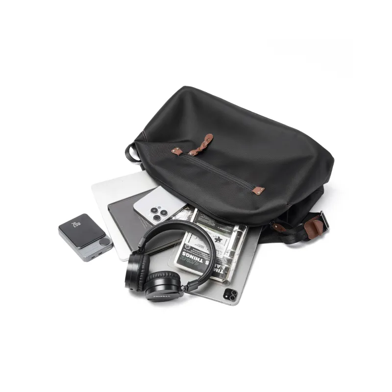 MOYYI Oxford Gym Bag Shoulder Bag Messenger Bag Crossbody Bag Men's Unisex Black-3