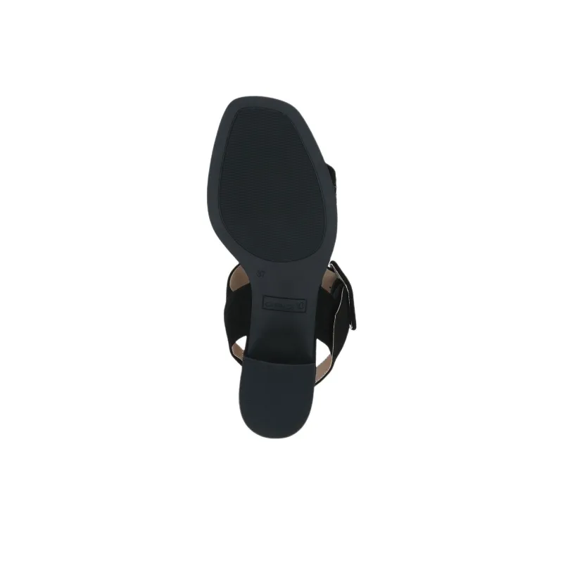 CAPRICE One Strap Sandals 4cm Women's Black-4