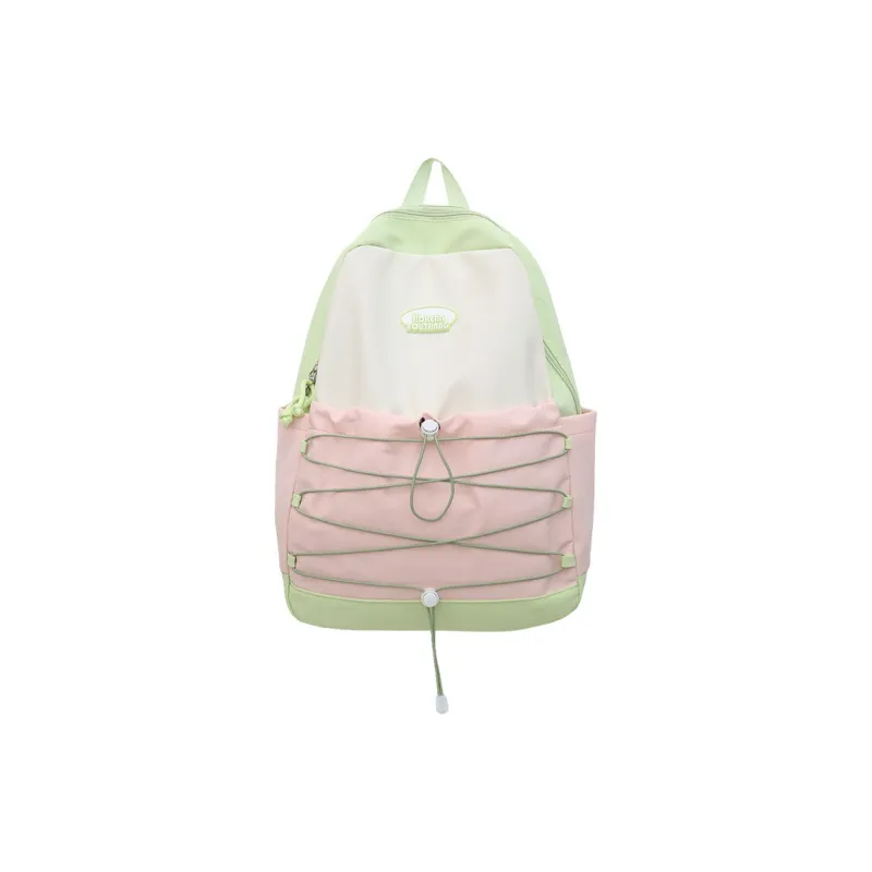 NOMK Nylon Portable One Shoulder Backpack Regular Women's Black Pink/Green Pink/Pink Blue/Blue Yellow-8