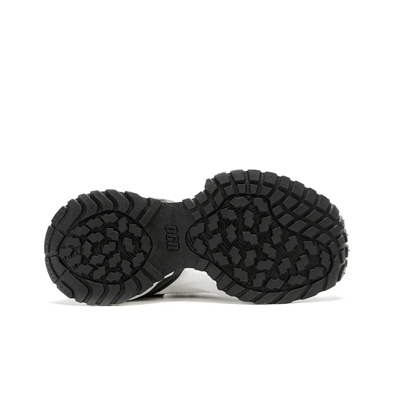 OGR Height Increasing Wear-Resistant Slip-Resistant Low-Top Running Shoes Unisex Black/White Og Panda-5