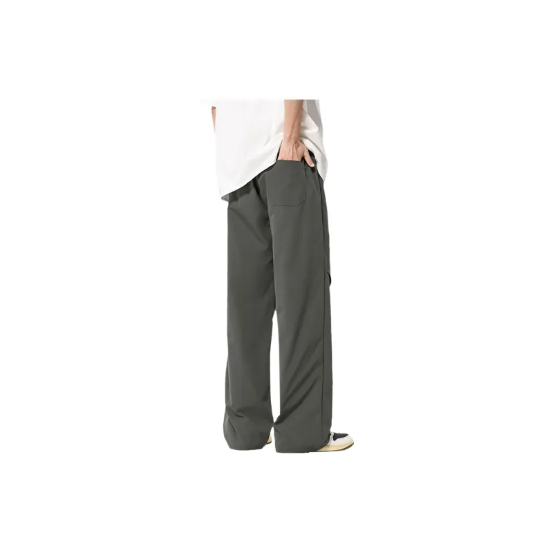 FASTFISH Casual Pants Unisex Black-8