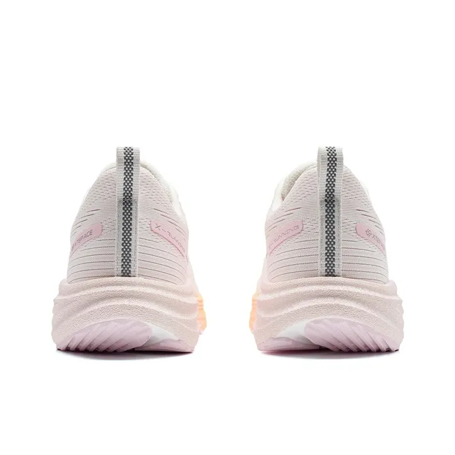 XTEP Thin Base Parsley Durable Breathable Lightweight Low Top Training Running Shoes Women's Sail White Late Orange-5