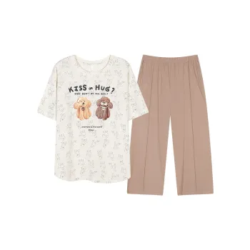 WANANNI Pajama Set Women's Brown