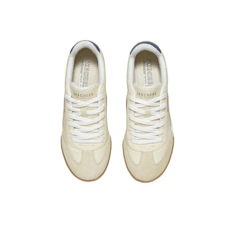 Skechers Anti Slip Wear Resistant Low Top Skateboard Shoes Women's White-1