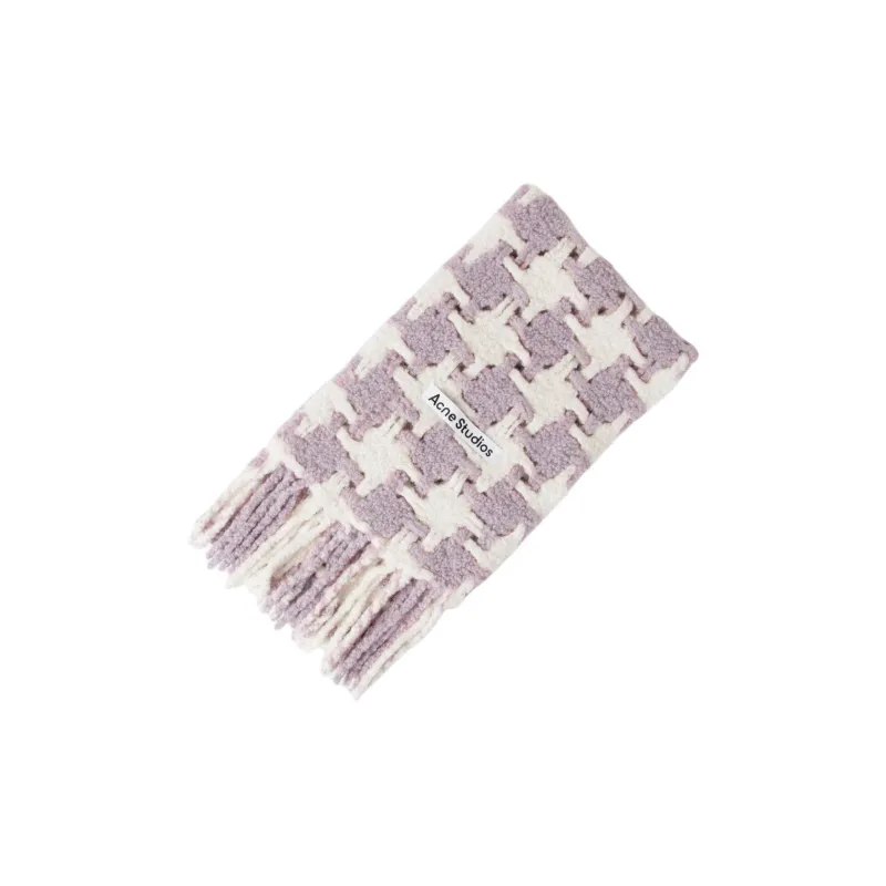 Acne Studios Scarves Men's Light Purple/White-2
